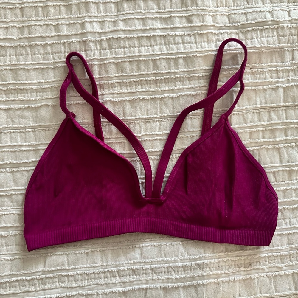 Free People magenta bralette Size M